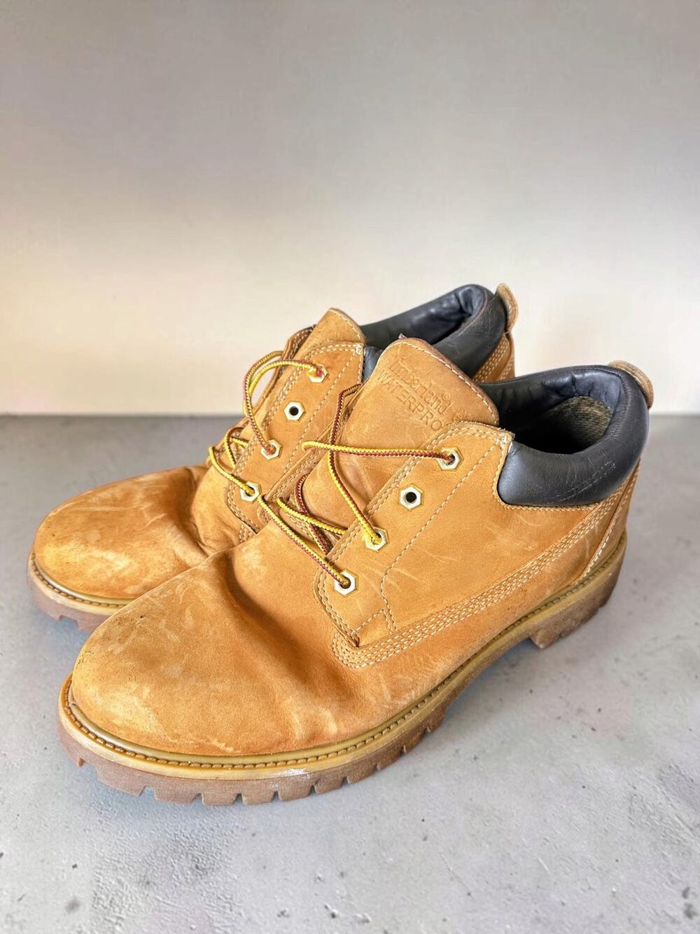 Timberland 11041 Classic Waterproof Oxford Shoes Wheat Nubuck Leather Mens 11M